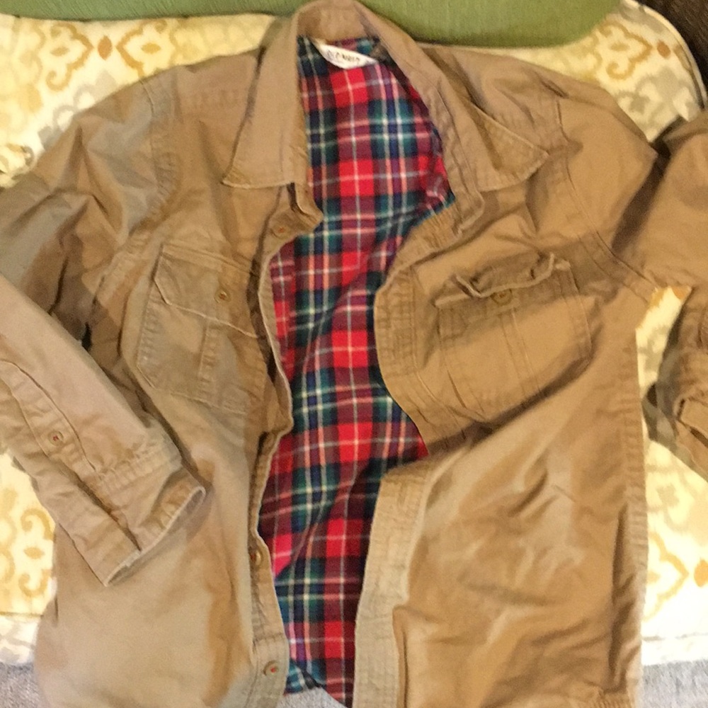 Flannel lined button down shirt (kids)